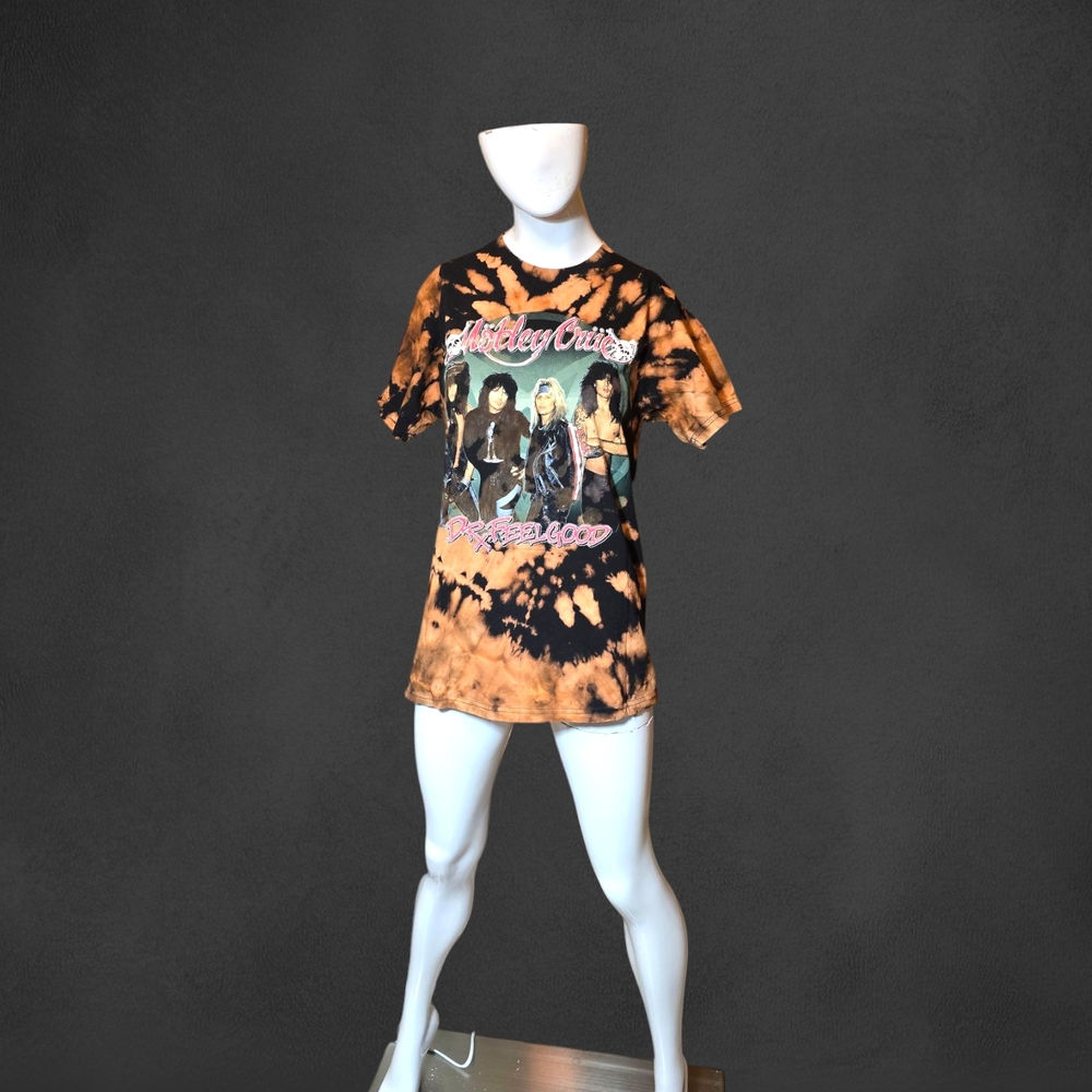Motley Crue Dr. Feelgood Tie-Dye Graphic T-Shirt Band Merch Sz M